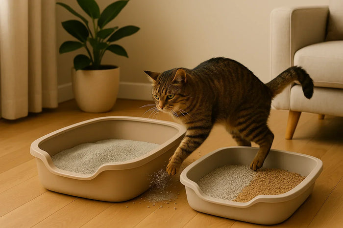 Waarom je kat schopt met zand na het poepen (of juist niet)