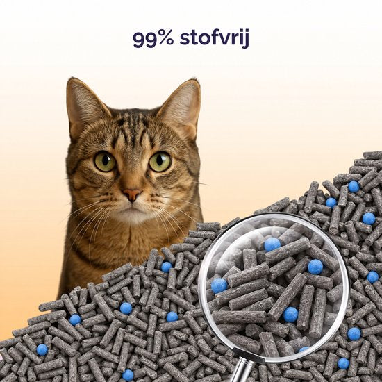 Viervoeter tofu kattenbakvulling met actieve kool 15kg