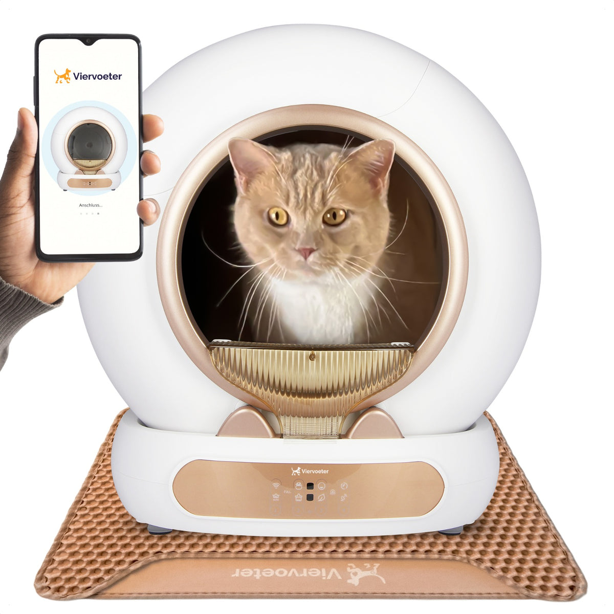 Viervoeter Fresh 3 Zelfreinigende kattenbak