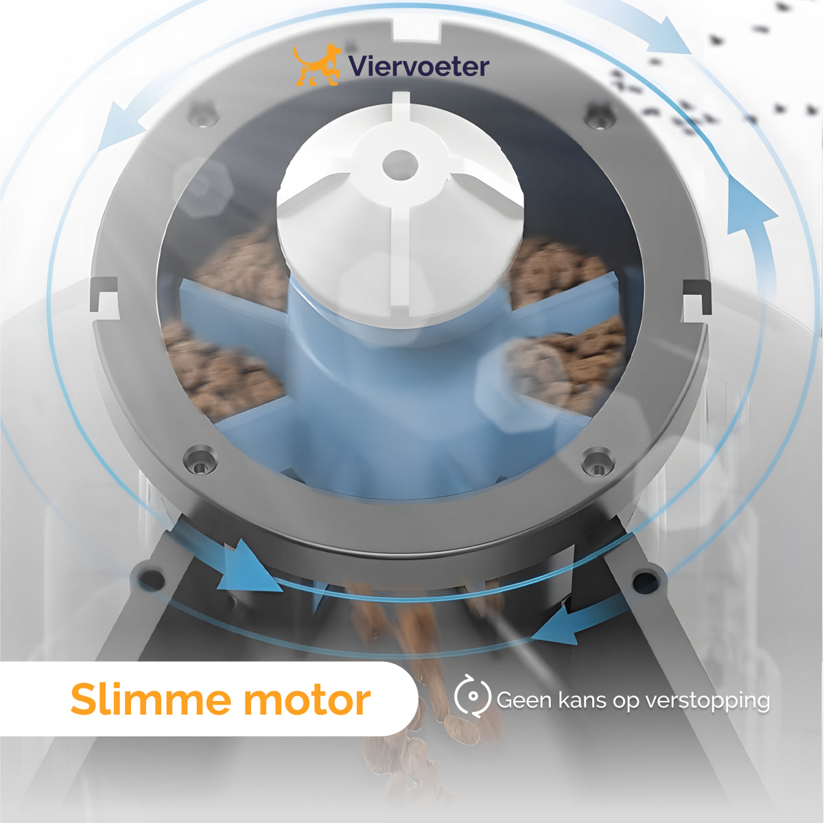Viervoeter Voerautomaat - Camera en Audio - Automatische Voerbak Kat of Hond - Voerautomaat Kat - Zwart