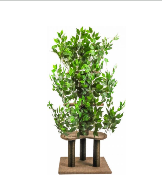 Kratzbaum mit Blättern 165x60x60
