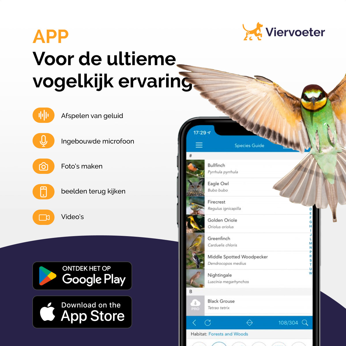 Vogelhuisje Met Camera - AI Vogelherkenning - Vogelvoederhuisje - Raam - Nestkast - Vogelhuisjes Hangend - Vogel - Smart Bird Feeder
