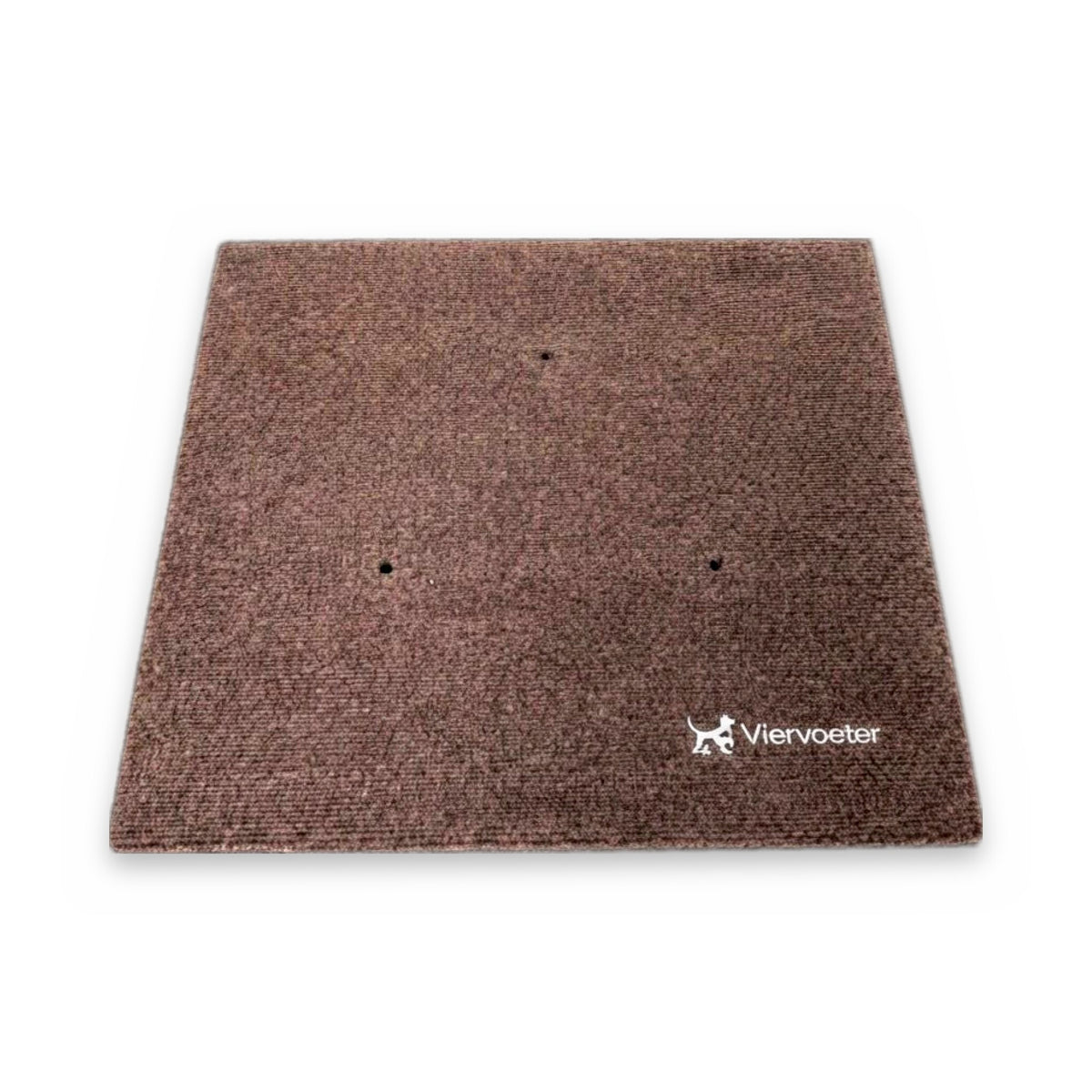 Viervoeter kattenboom plateau onderplaat bruin - schuin