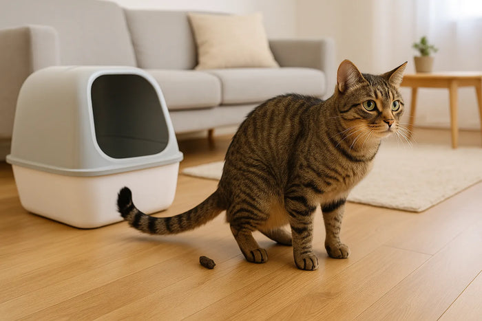 Poept je kat buiten de kattenbak? Dit is waarom (en wat je eraan doet)