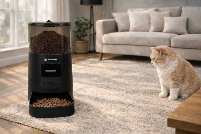 Waarom is je kat bang voor automatische voerbak?