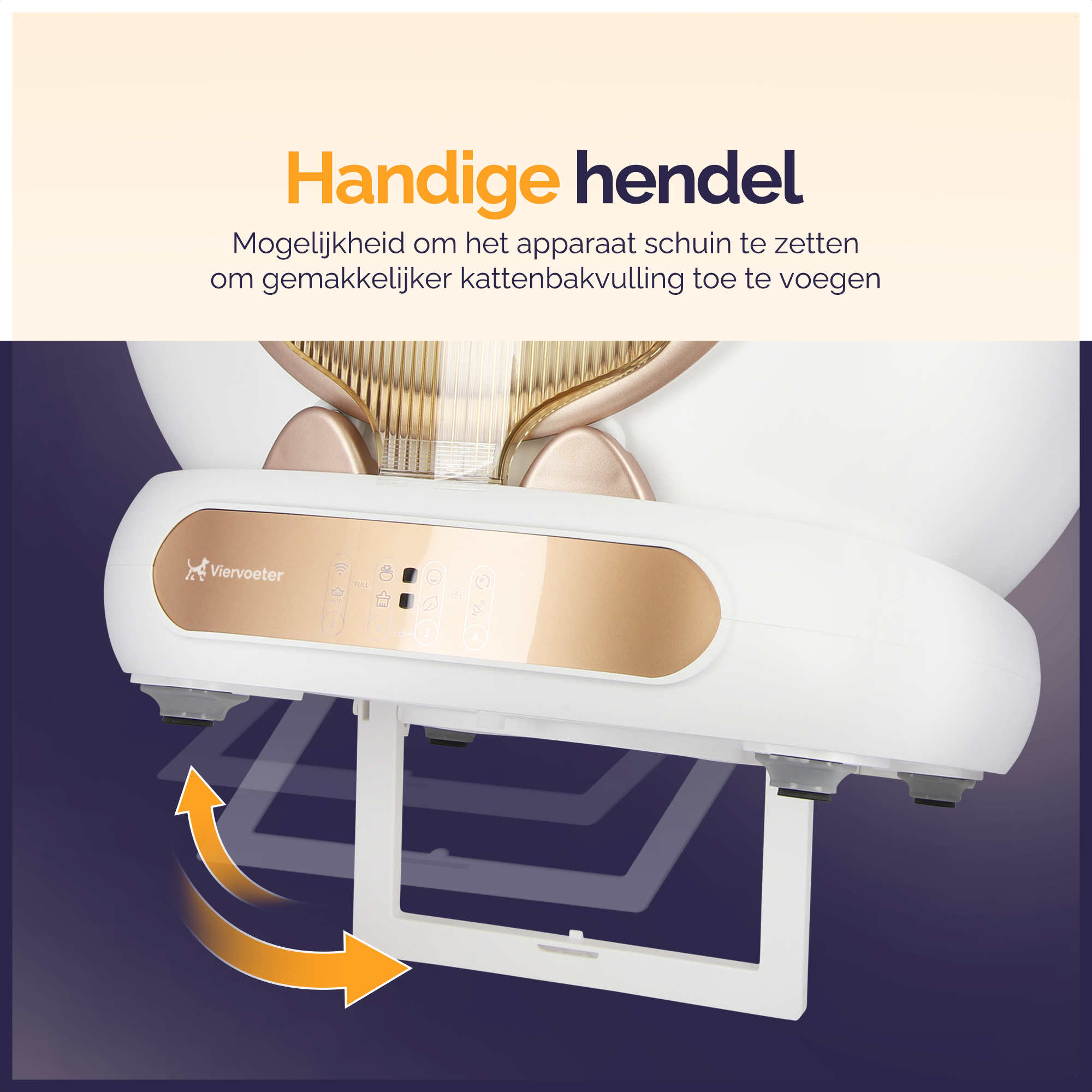 Viervoeter Fresh 3 Zelfreinigende kattenbak