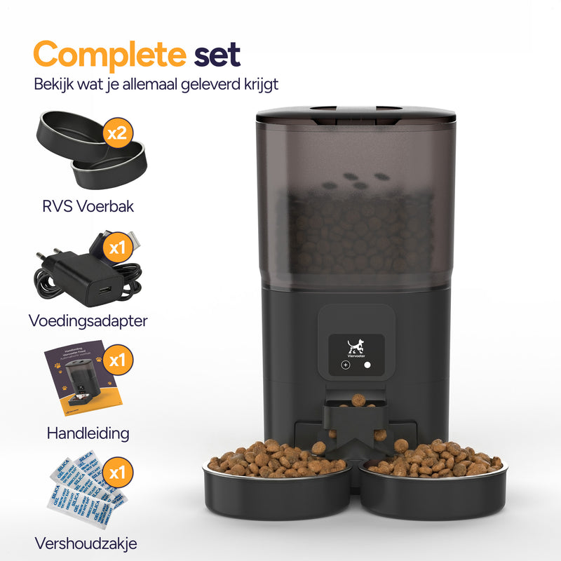 Feed Dual - Voerautomaat - Zwart