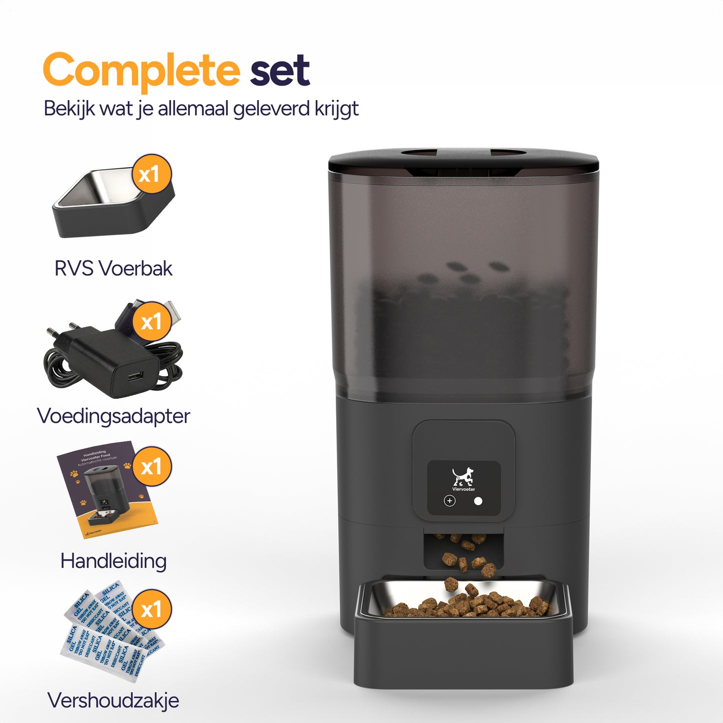 Feed - Voerautomaat - Zwart