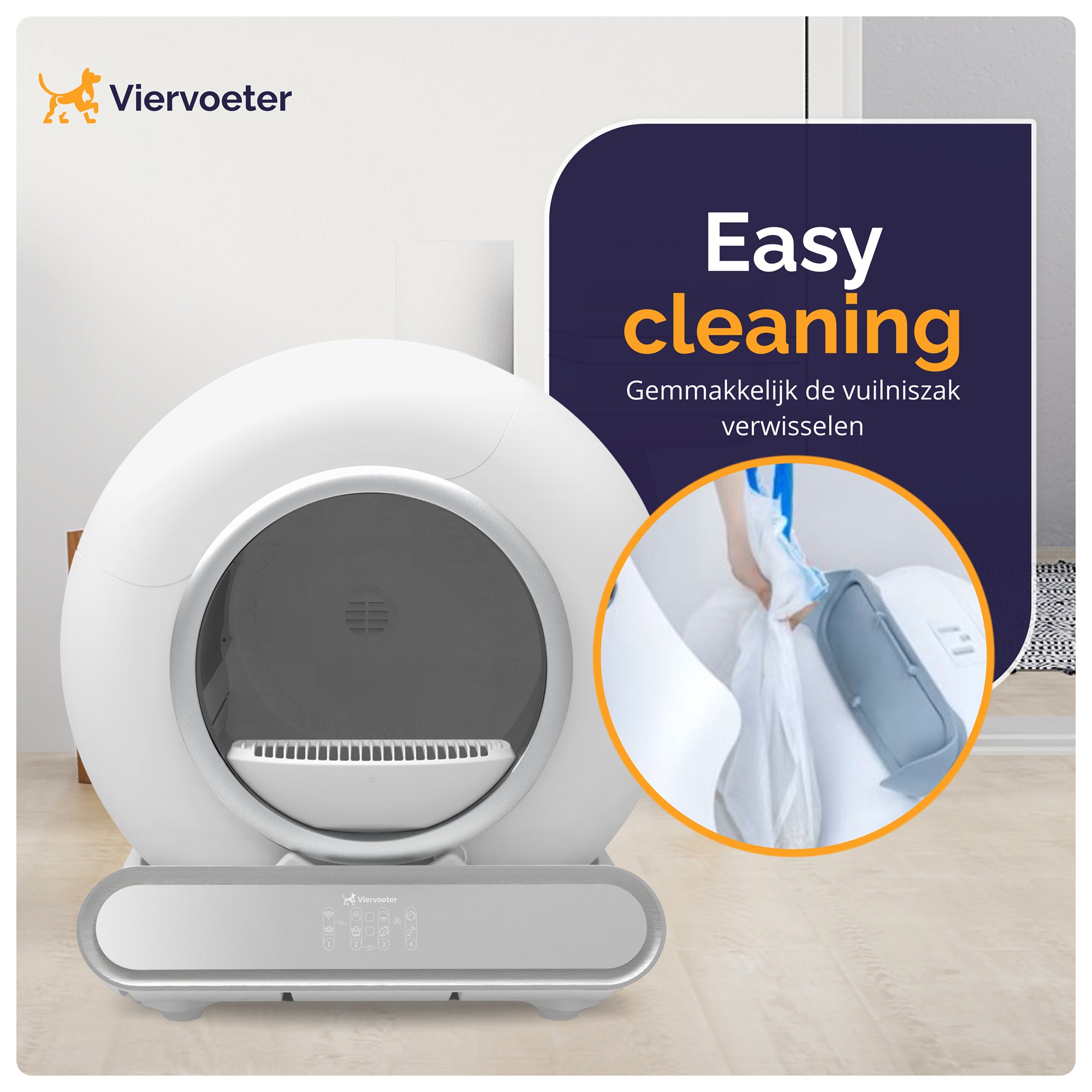 Viervoeter Fresh 2 - Zelfreinigende kattenbak