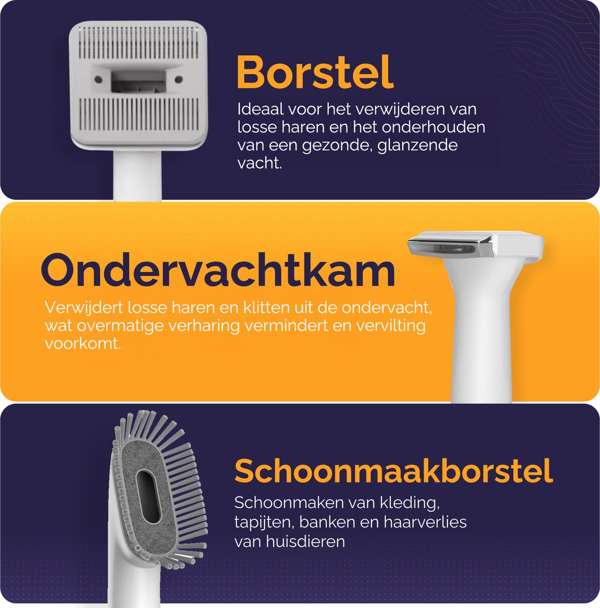 15-teilige Hundeschermaschine mit Staubsauger