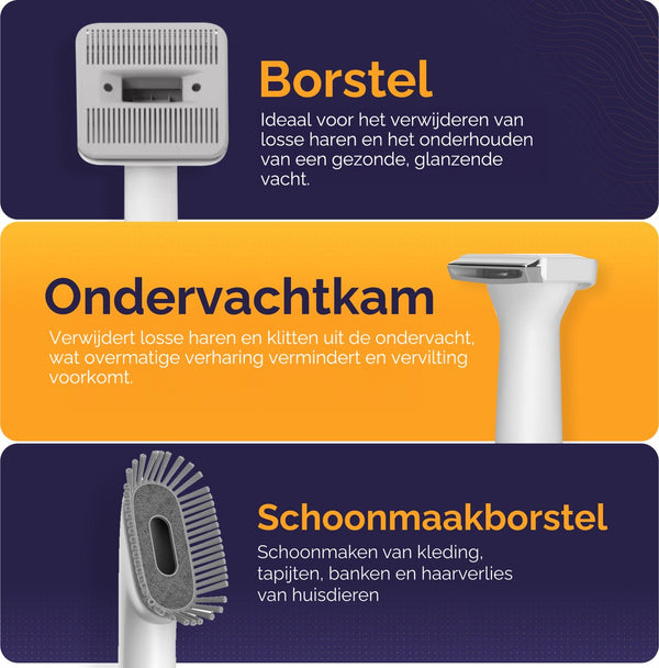 15-Delige Hondentondeuse met stofzuiger