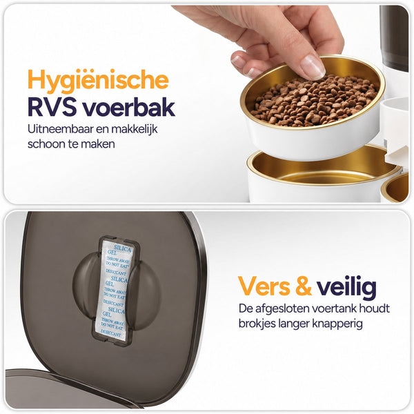 Feed Dual voerautomaat - Wit