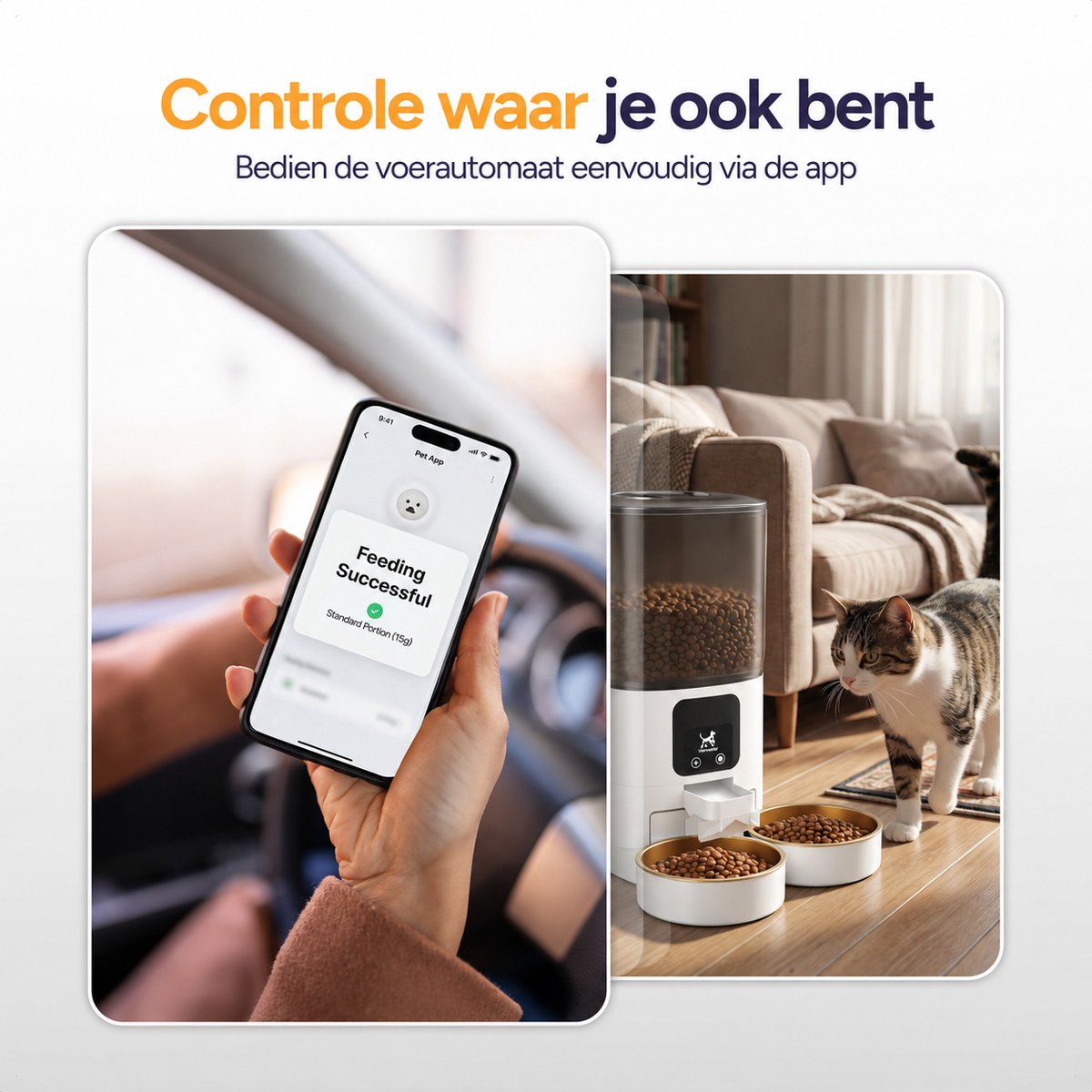 Feed Dual voerautomaat - Wit