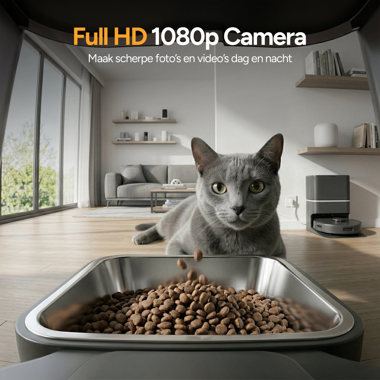 Feed Pro - Voerautomaat met camera - Zwart