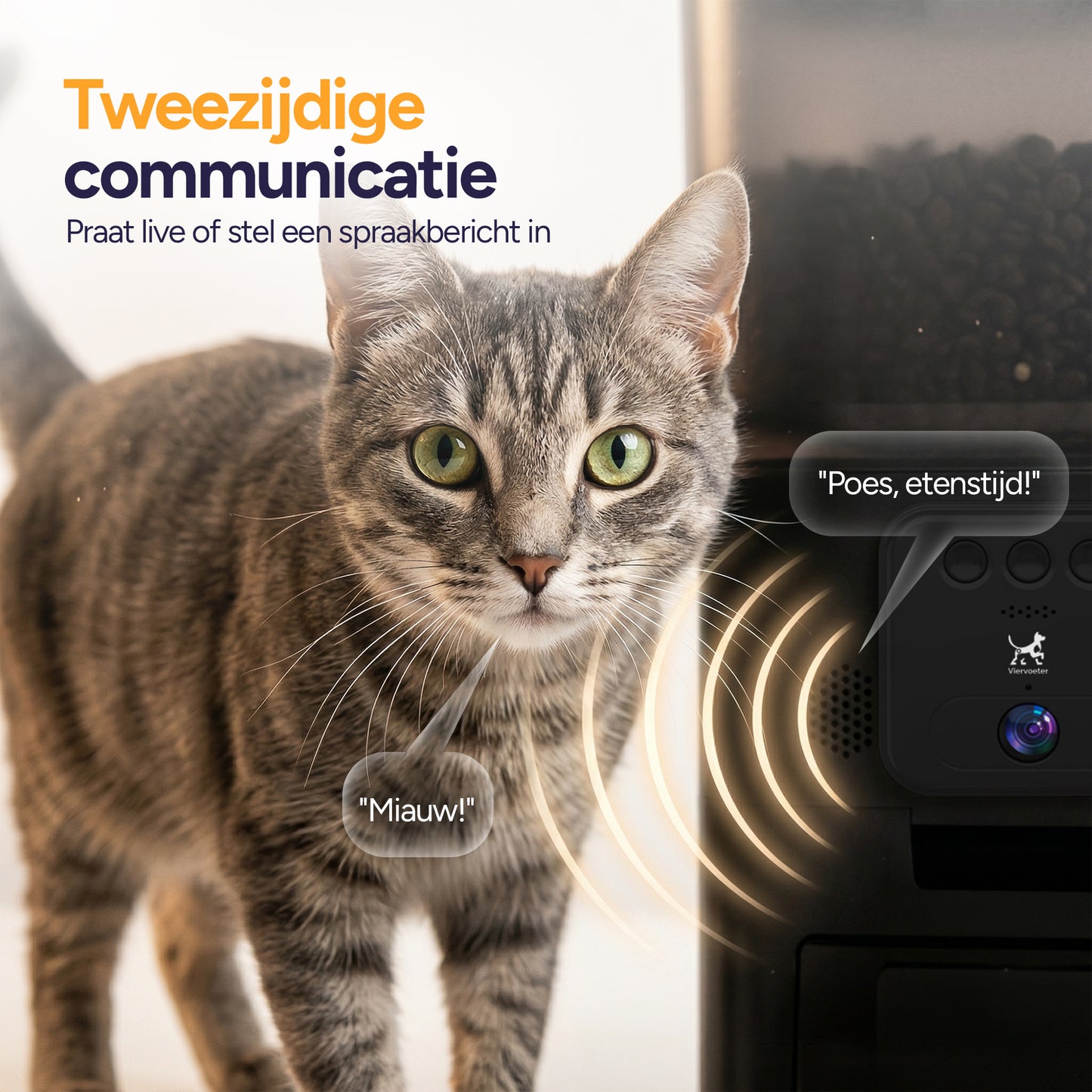 Feed Pro - Voerautomaat met camera - Zwart