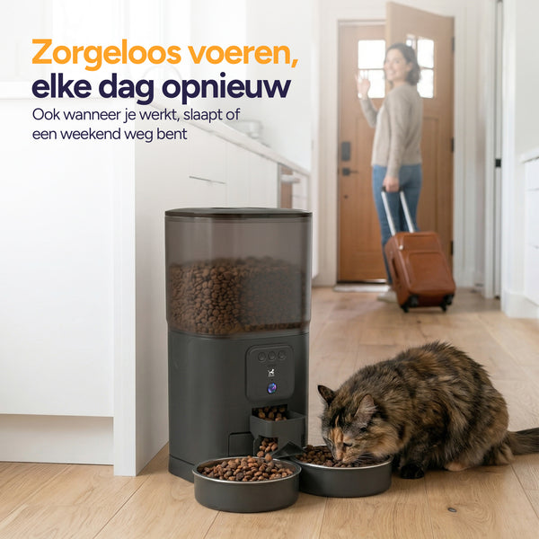 Feed Pro Dual - Voerautomaat met camera - Zwart