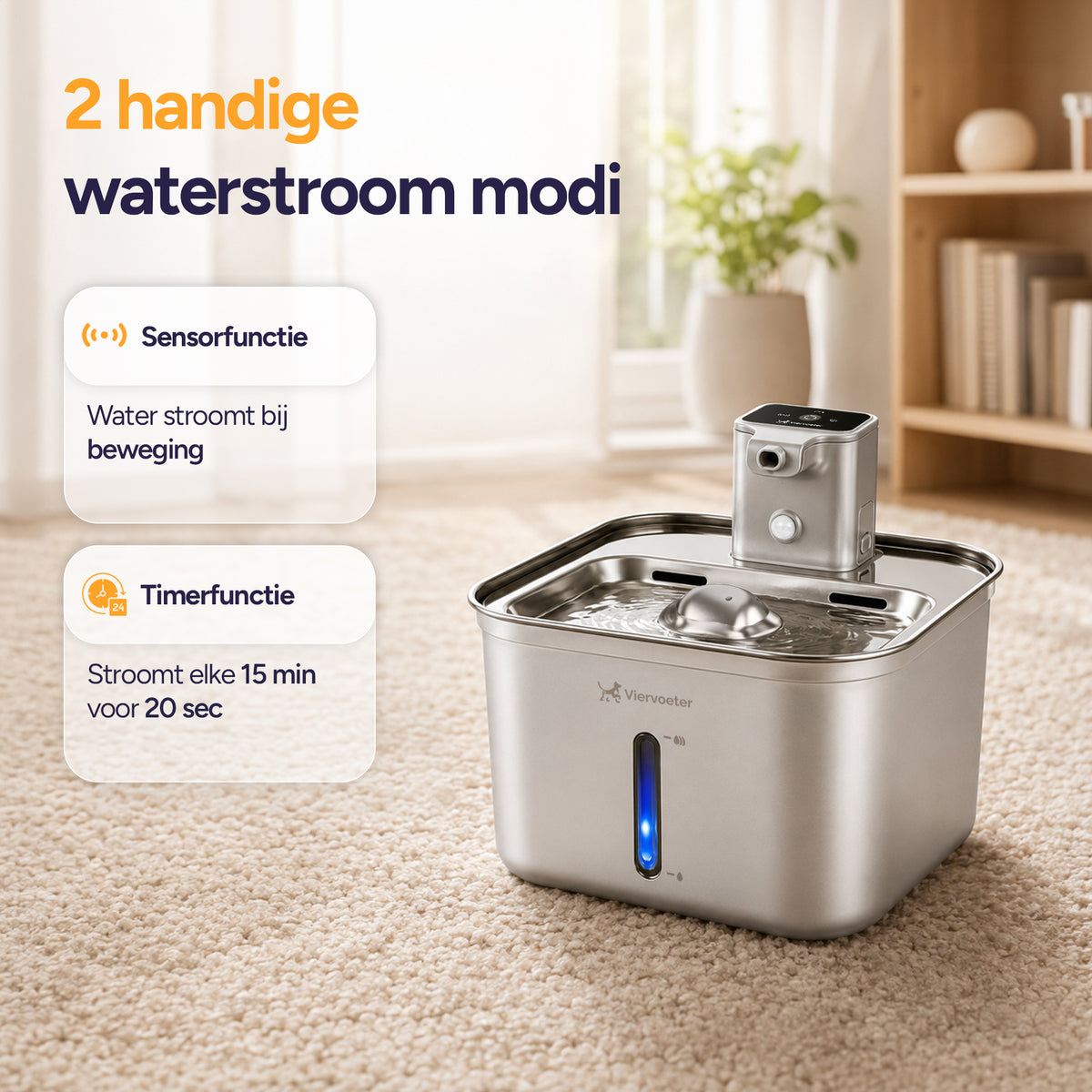 RVS drinkfontein 3L