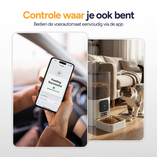 Feed Pro - Voerautomaat met camera - Wit