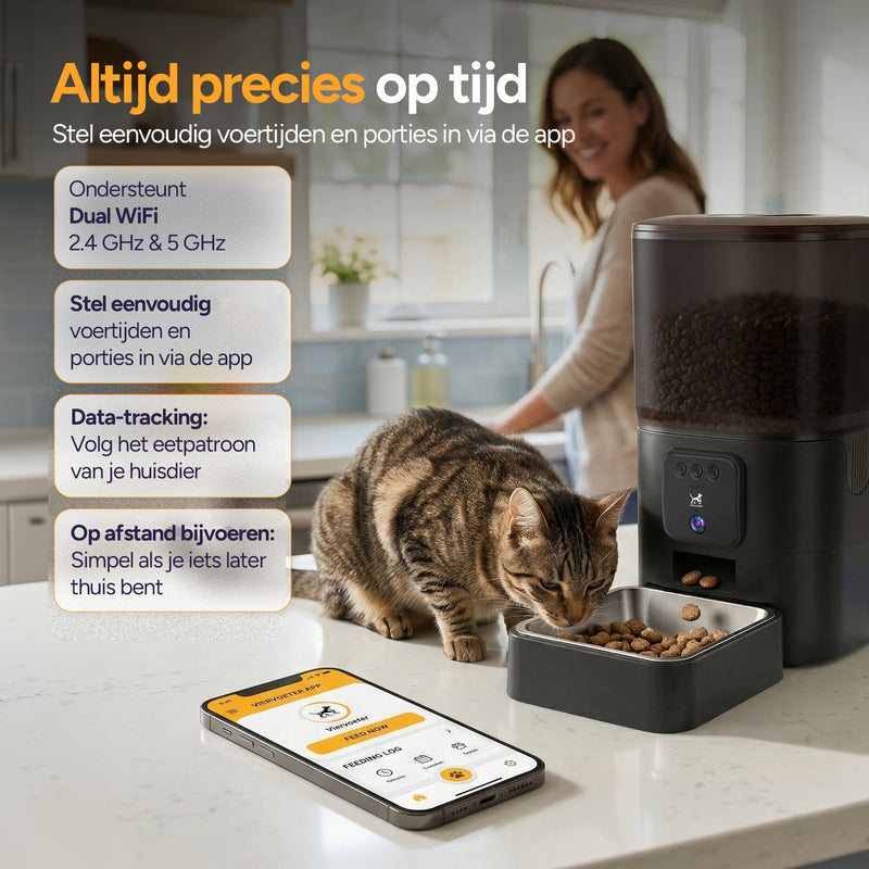 Feed Pro - Voerautomaat met camera - Zwart
