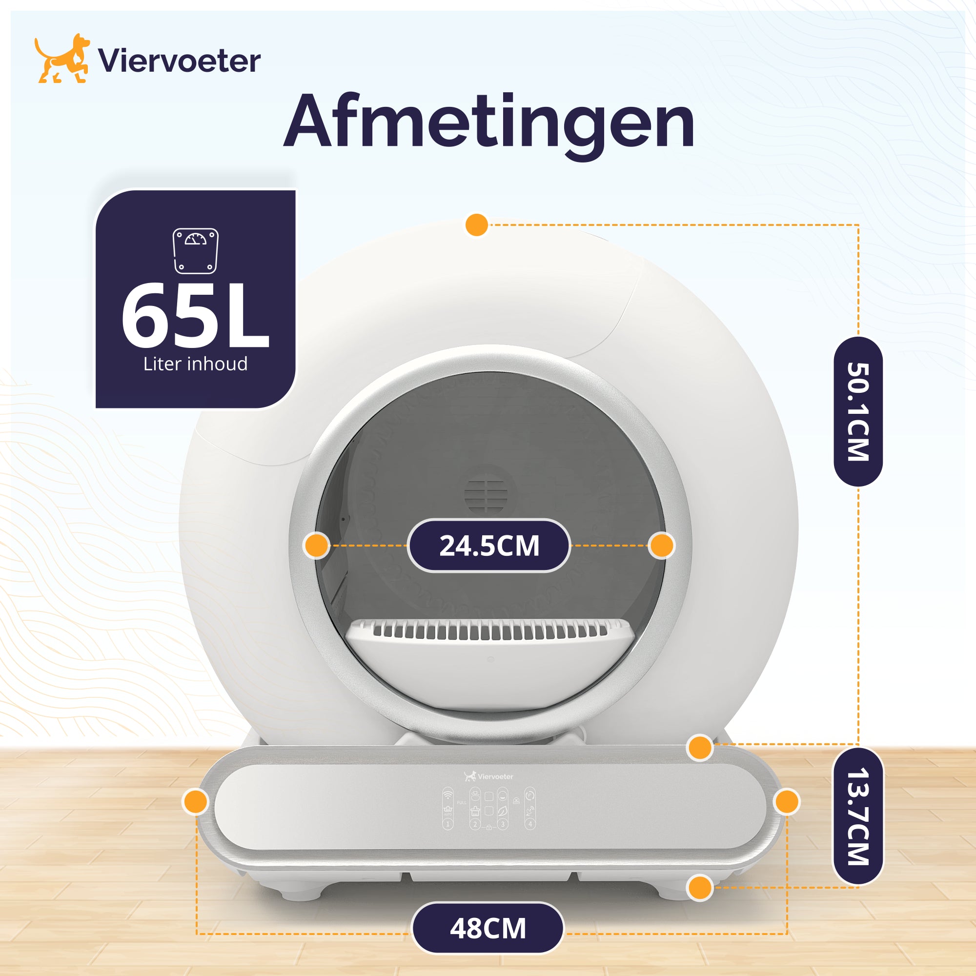 Viervoeter Fresh 2 - Zelfreinigende kattenbak