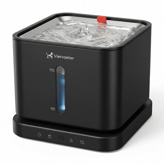 Viervoeter Draadloze Drinkfontein RVS - hoofdafbeelding