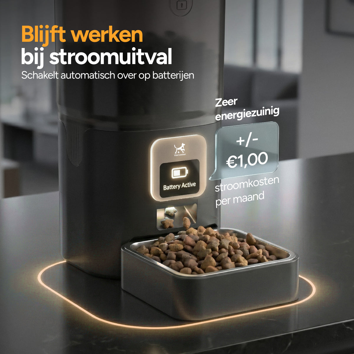 Feed Pro - Voerautomaat met camera - Zwart