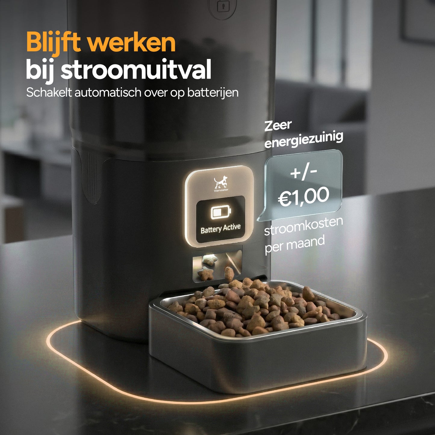 Feed Pro - Voerautomaat met camera - Zwart
