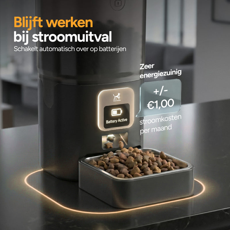 Feed Pro - Voerautomaat met camera - Zwart