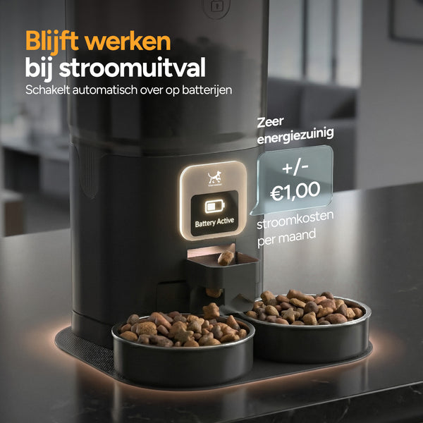 Feed Pro Dual - Voerautomaat met camera - Zwart