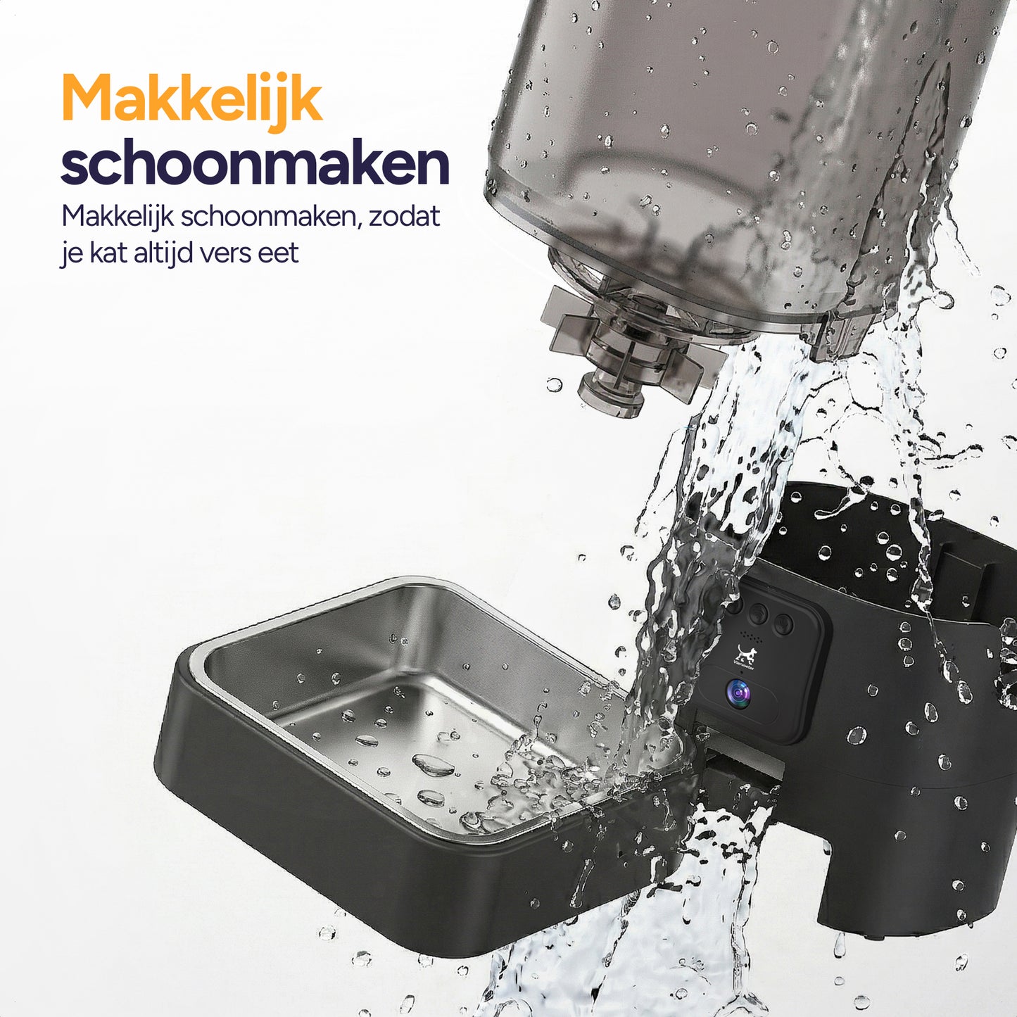 Feed Pro - Voerautomaat met camera - Zwart
