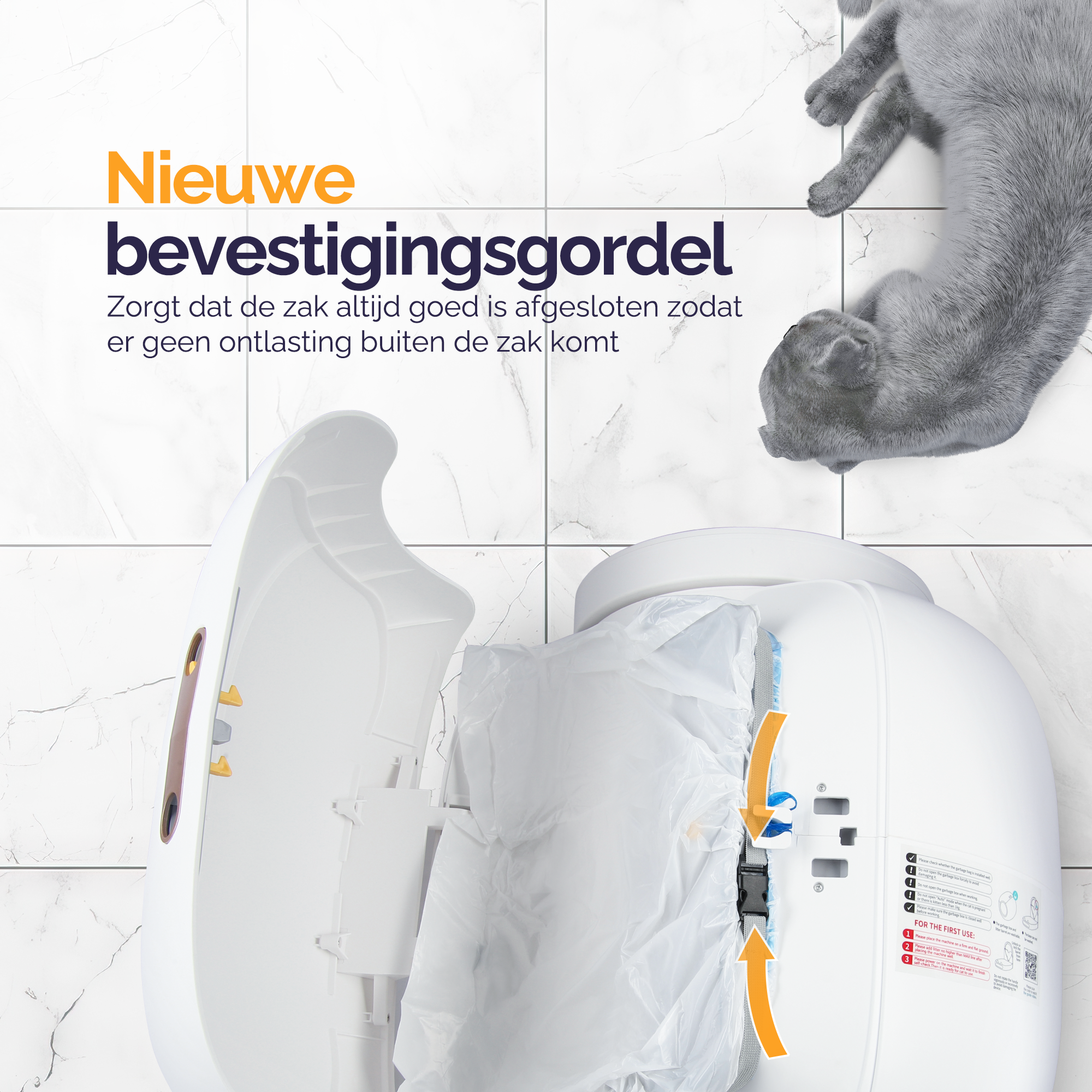 Viervoeter Fresh 3 Zelfreinigende kattenbak