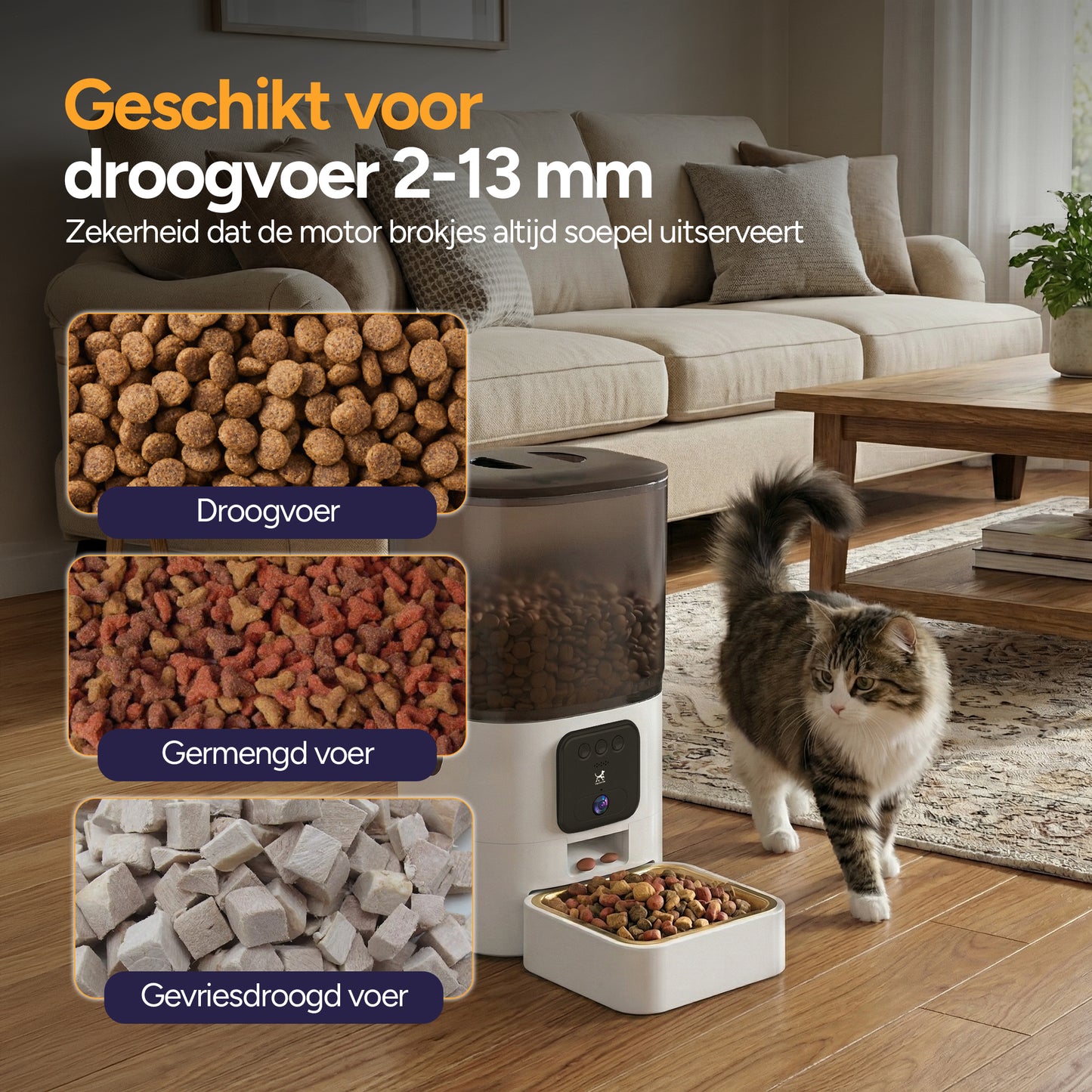 Feed Pro - Voerautomaat met camera - Wit
