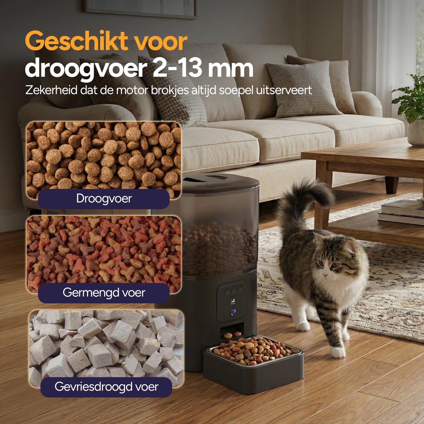 Feed Pro - Voerautomaat met camera - Zwart