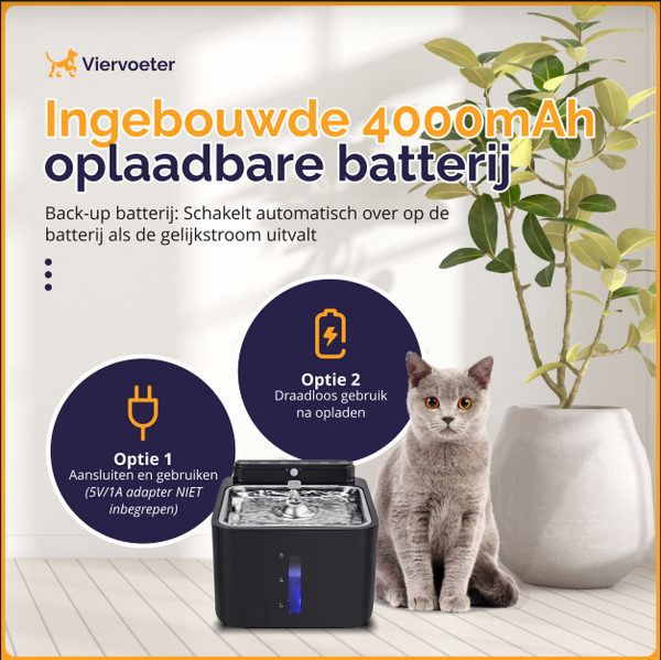Premium-Sensor-Trinkbrunnen aus Edelstahl – 3,2 l